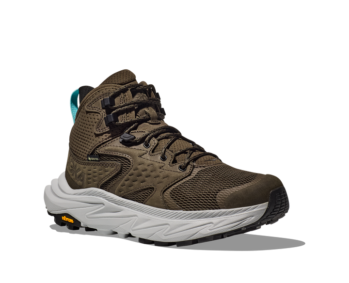  Women's Hoka Anacapa 2 Mid GTX Color: Deep Umber / Stardust (WIDE WIDTH) 1