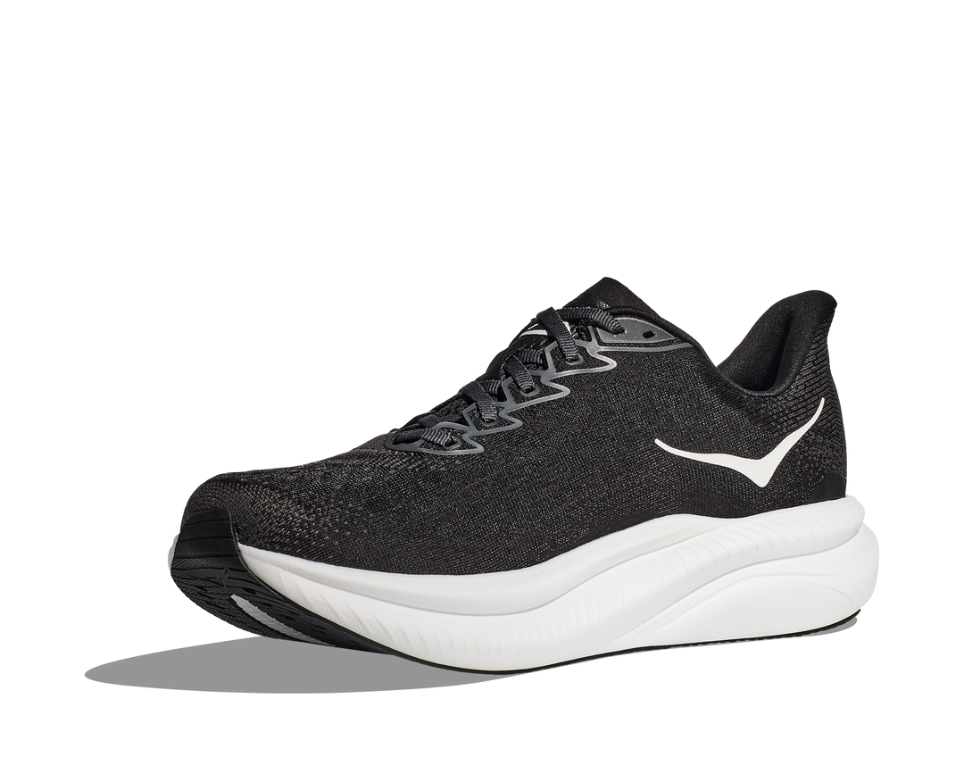 Men's Hoka Mach 6 Color: Black / White