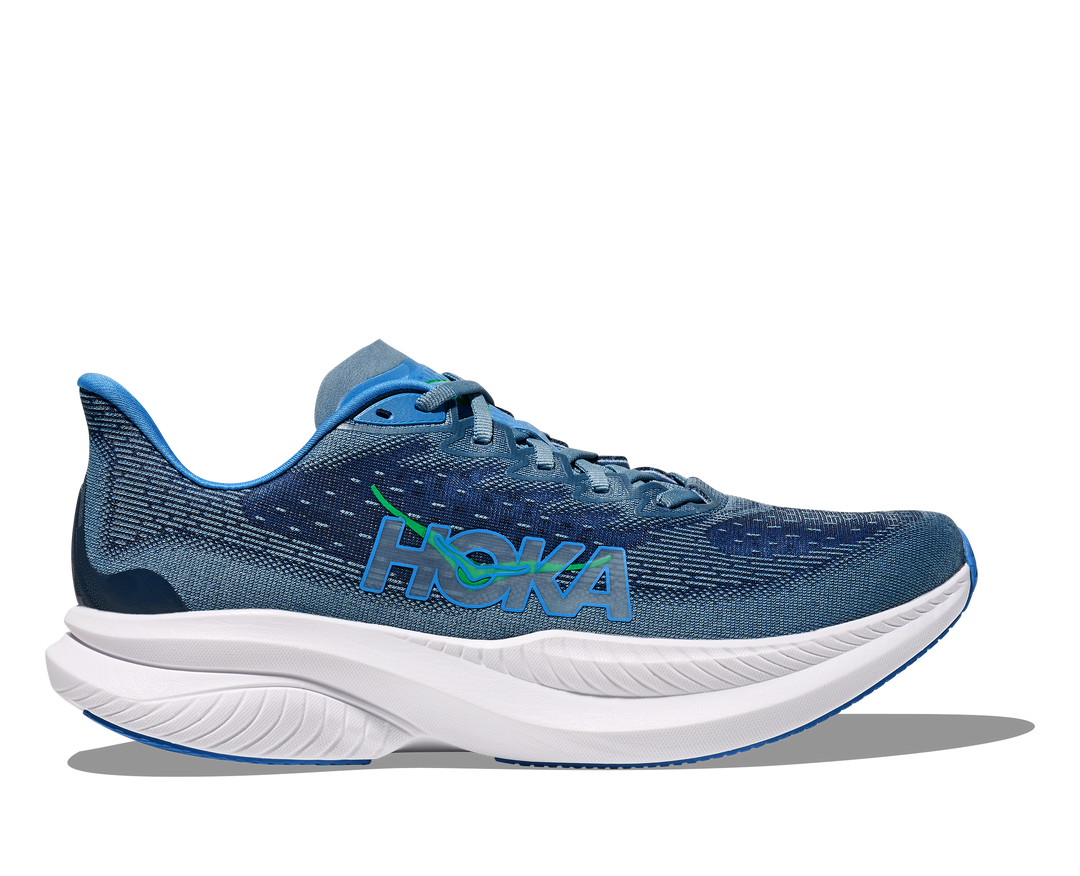 Men's Hoka Mach 6 Color: Downpour/ Thunder Cloud 3