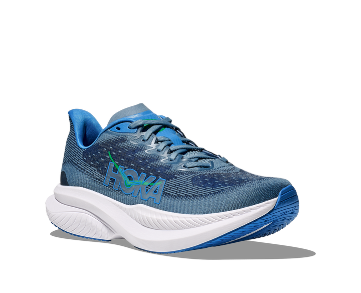 Men's Hoka Mach 6 Color: Downpour/ Thunder Cloud 1