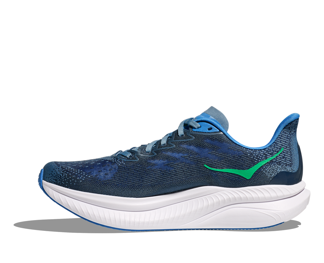 Men's Hoka Mach 6 Color: Downpour/ Thunder Cloud 