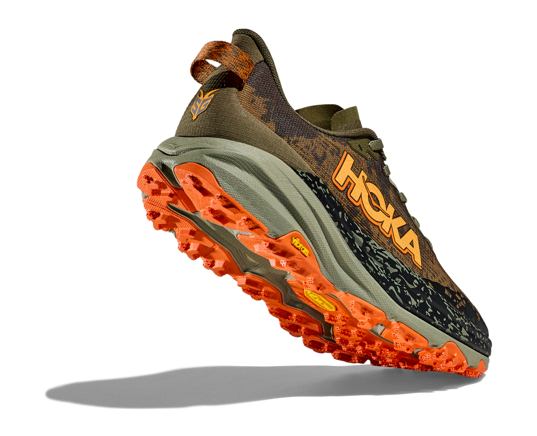 Men's Hoka Speedgoat 6 Color: Ant Olive/ Squash  3