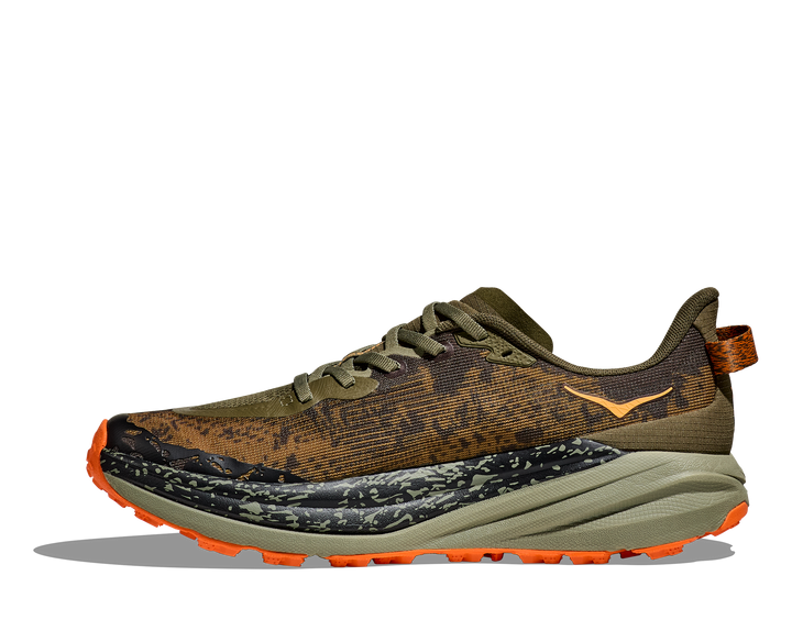 Men's Hoka Speedgoat 6 Color: Ant Olive/ Squash  6