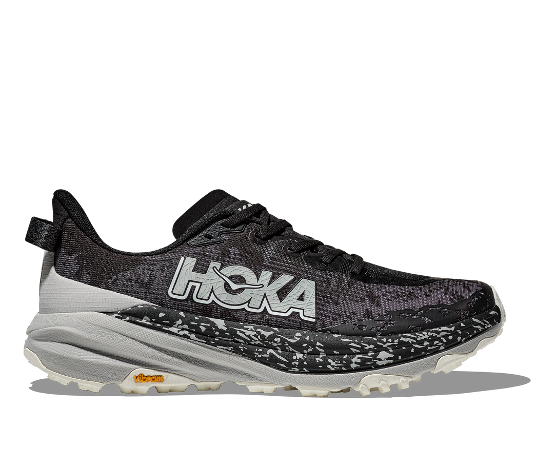 Men's Hoka Speedgoat 6 Color: Black/Stardust  7