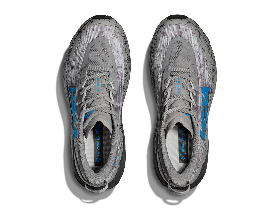 Men's Hoka Speedgoat 6 Color: Galactic Grey/Hoka Blue 3