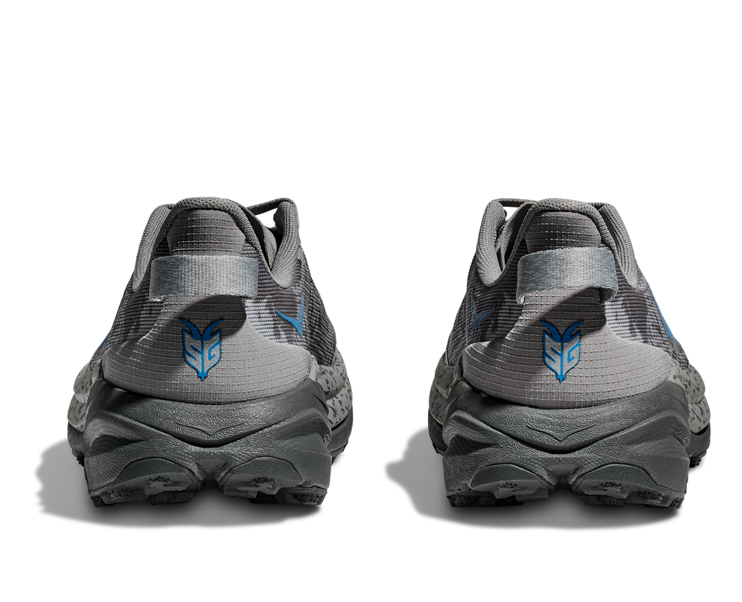 Men's Hoka Speedgoat 6 Color: Galactic Grey/Hoka Blue (WIDE WIDTH) 8