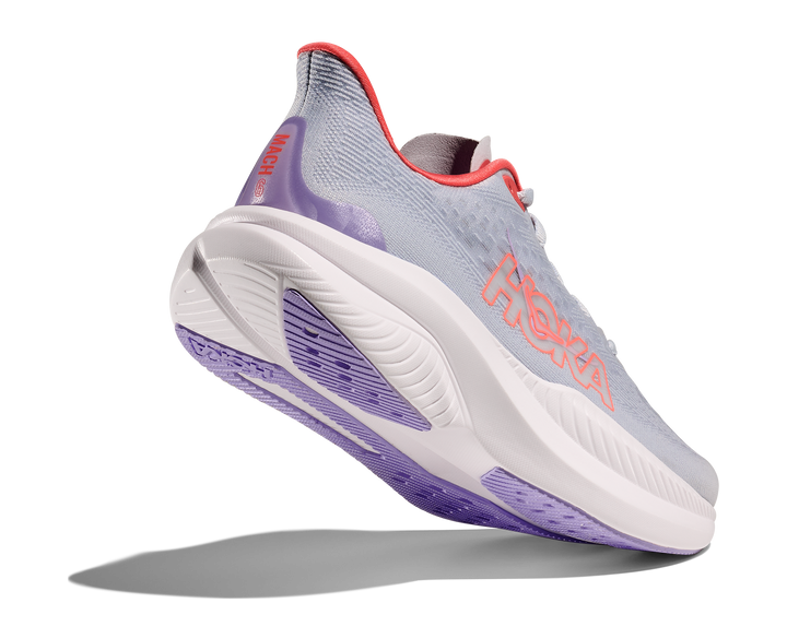 Women's Hoka Mach 6 Color: Pale Dusk/Gull 6