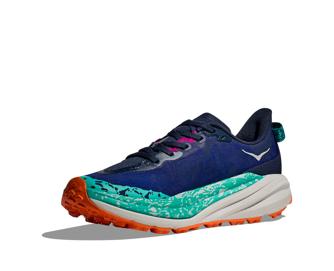 Women's Hoka Speedgoat 6 Color: Varsity Navy/ Meteor  2