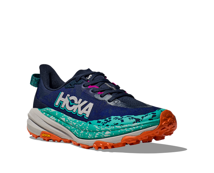 Women's Hoka Speedgoat 6 Color: Varsity Navy/ Meteor  1