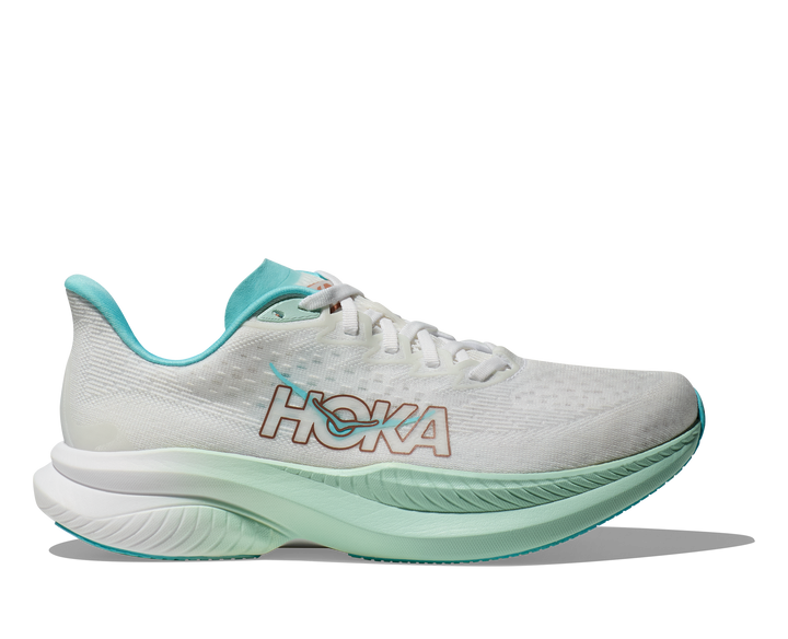 Women's Hoka Mach 6 Color: Frost / Rose Gold (WIDE WIDTH) 3