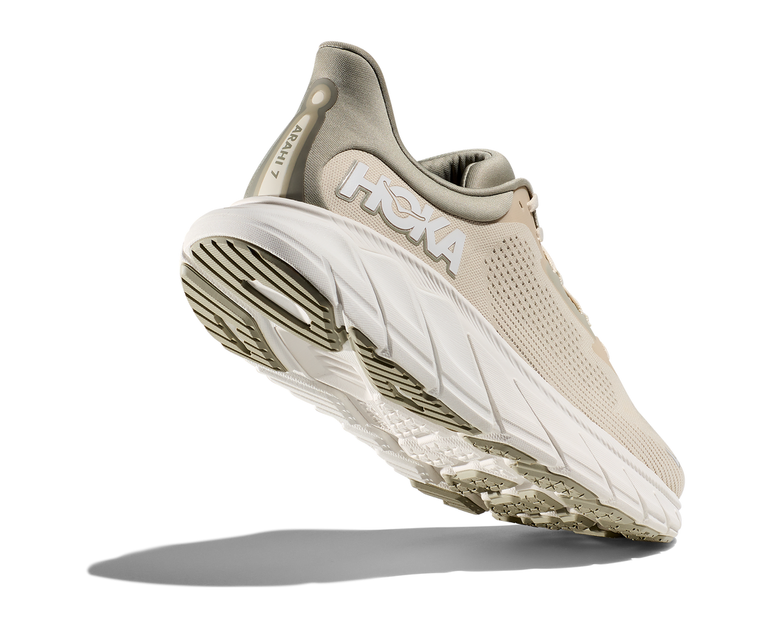 Men's Hoka Arahi 7 Color: Oat Milk/ Barley (WIDE WIDTH) 5