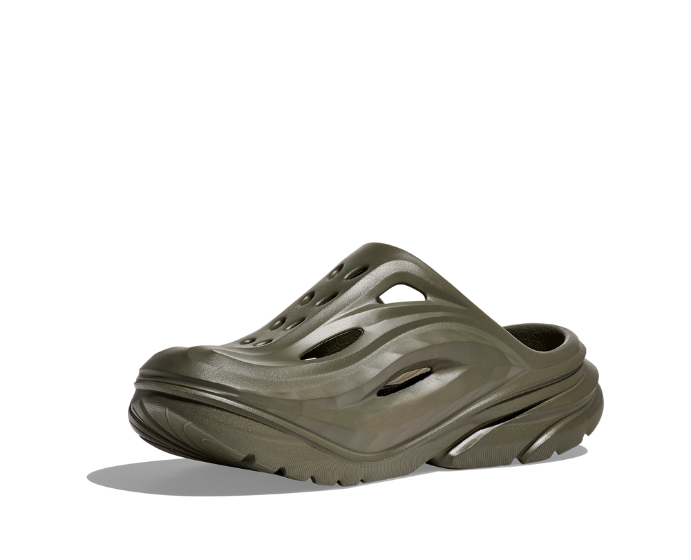 Unisex Hoka Ora Recovery Mule Color: Slate/ Slate  2