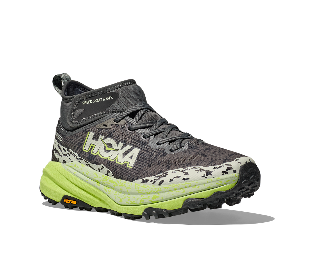 Men's Hoka Speedgoat 6 Mid GTX Color: Outer Orbit / Lettuce 1