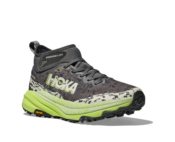 Men's Hoka Speedgoat 6 Mid GTX Color: Outer Orbit / Lettuce 1