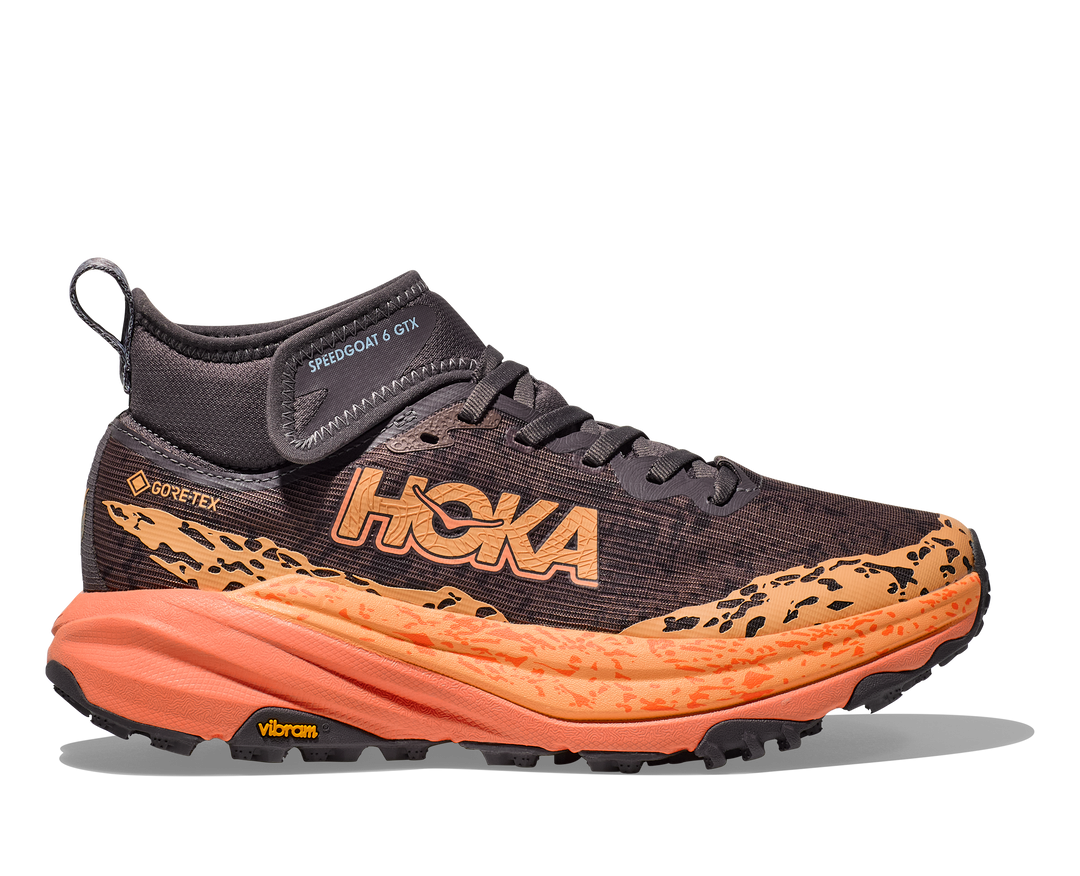 Women's Hoka Speedgoat 6 Mid GTX Color: Galaxy / Guava 4