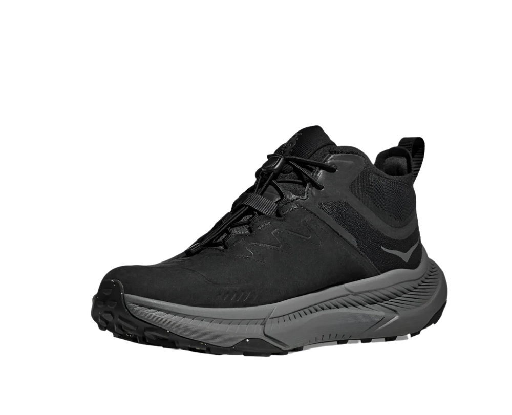 Men's Hoka Transport Chukka GTX Color: Black/Black  4