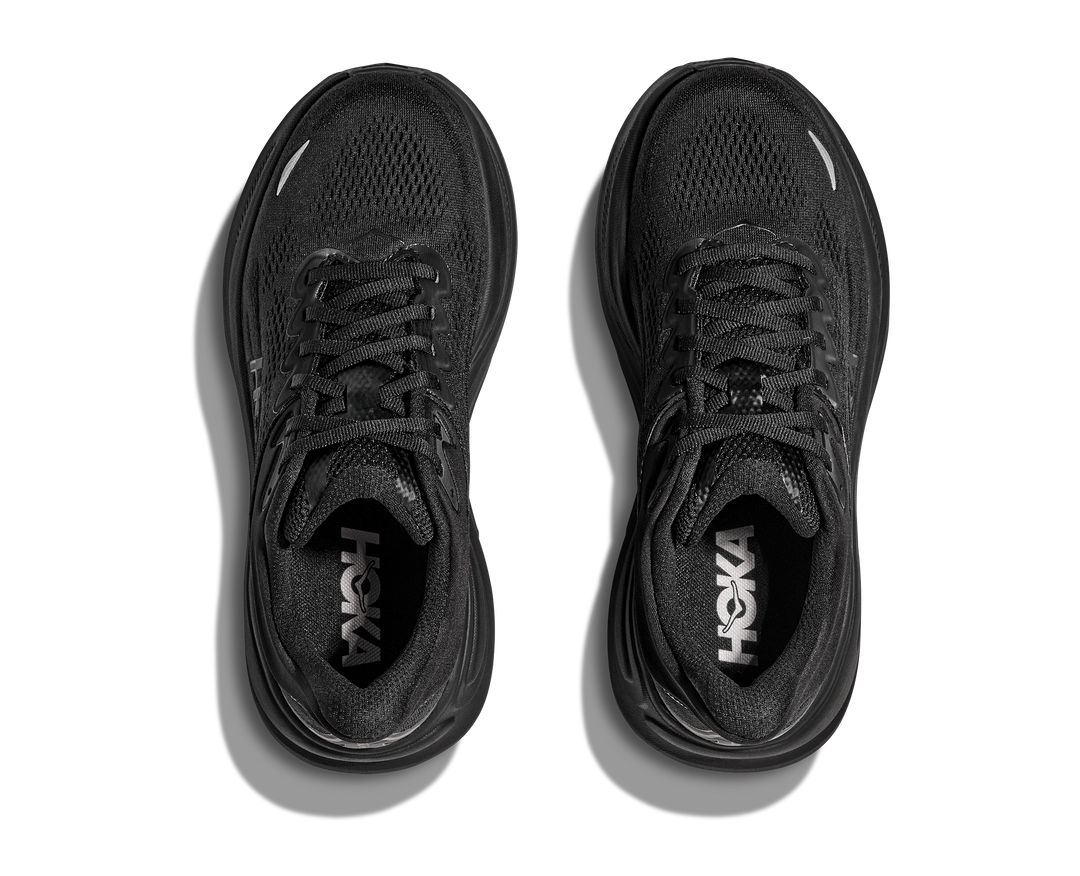 Men's Hoka Bondi 9 Color: Black/ Black  6