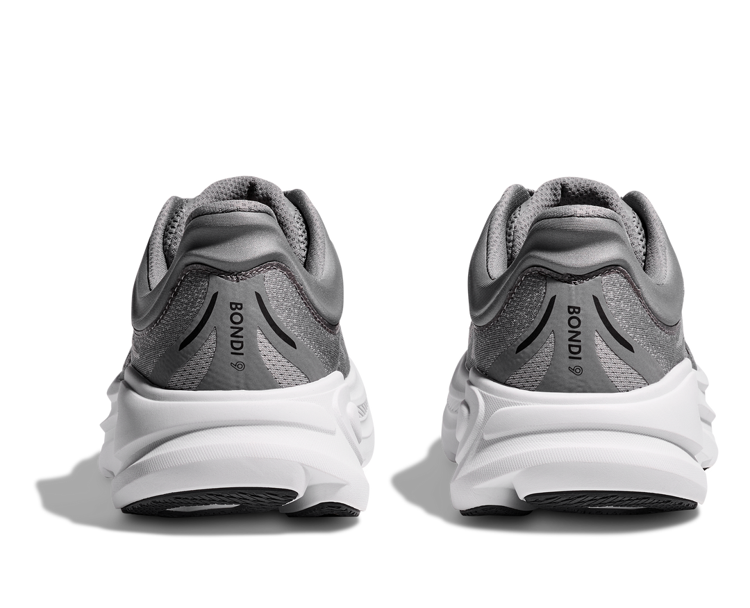 Men's Hoka Bondi 9 Color: Galactic Grey / Stellar Grey  8