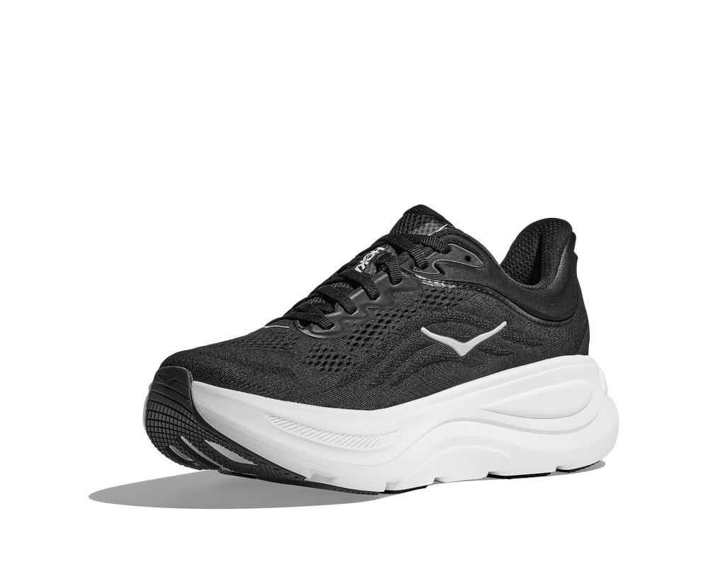 Women's Hoka Bondi 9 Color: Black / White 2