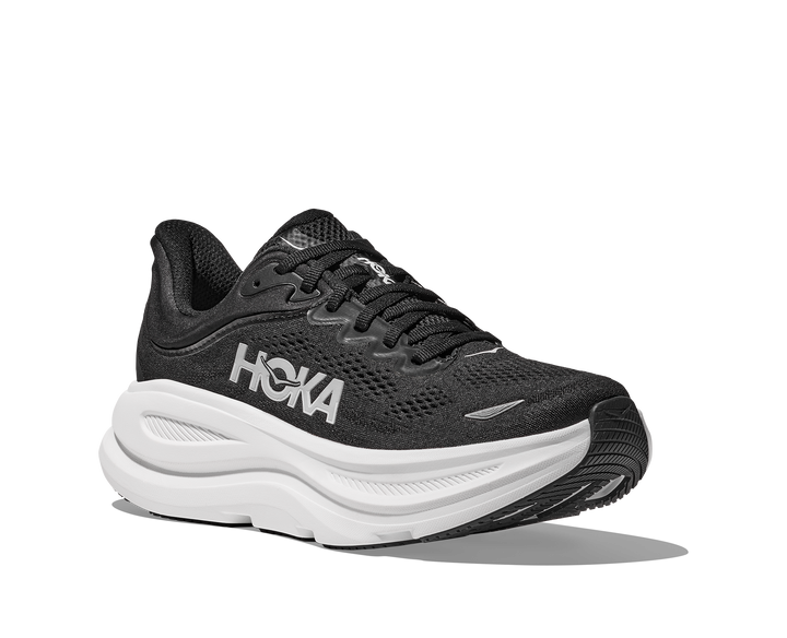 Women's Hoka Bondi 9 Color: Black / White 1