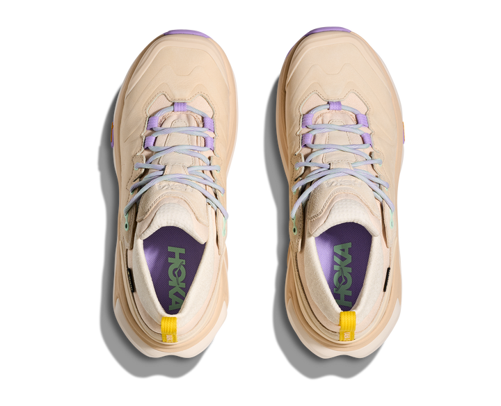 Women's Hoka Kaha 3 Low GTX Color: Vanilla/ Mint Fluorite 4