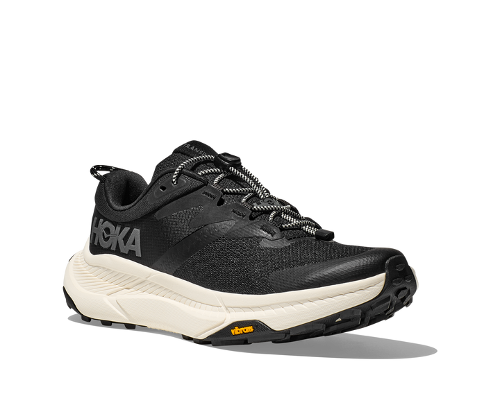 Men's Hoka Transport Color: Black / Alabaster (WIDE WIDTH) 1