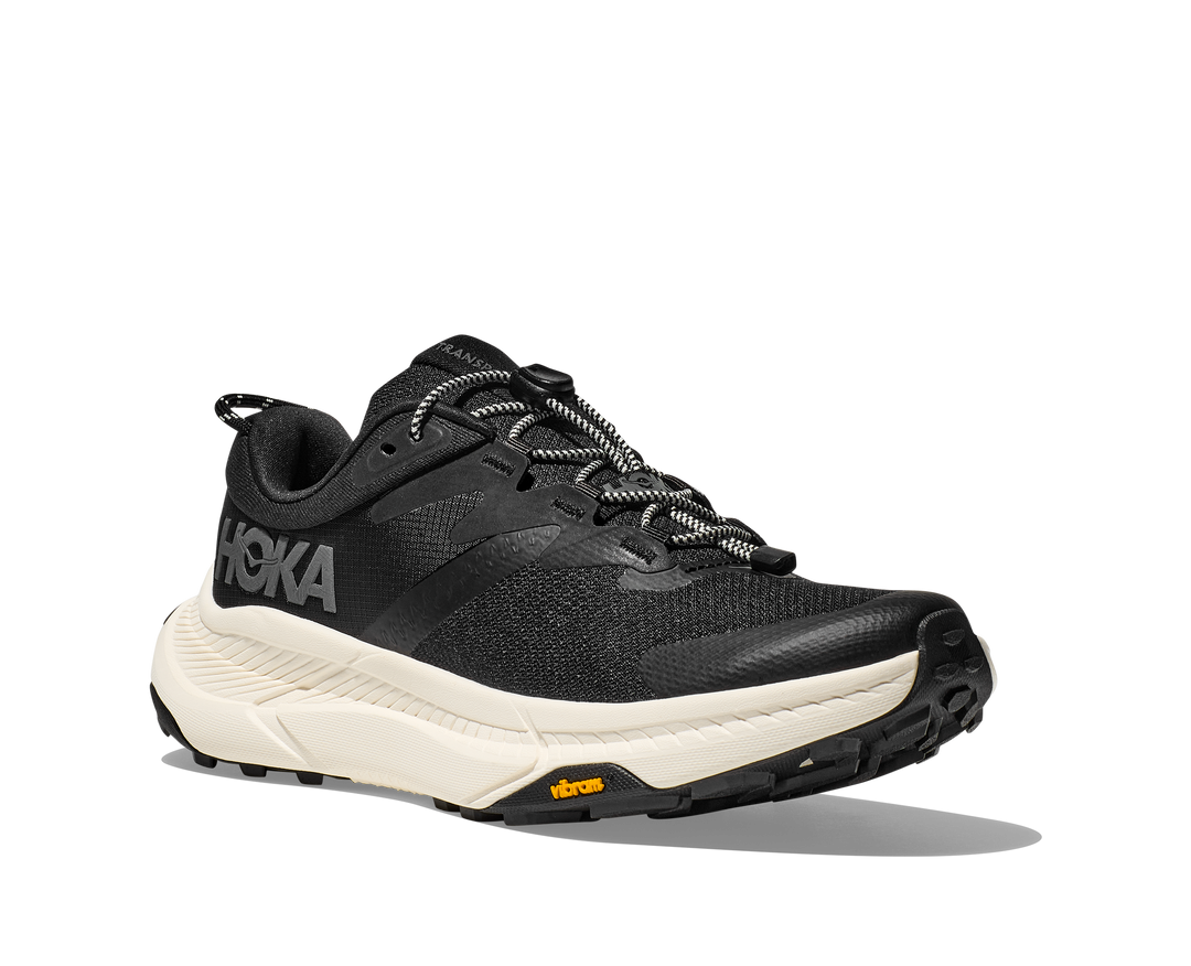 Men's Hoka Transport Color: Black / Alabaster 1