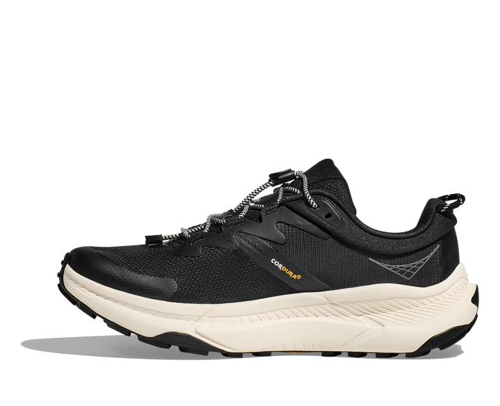 Men's Hoka Transport Color: Black / Alabaster (WIDE WIDTH) 5