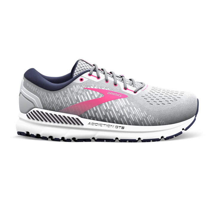 Women's Brooks Addiction GTS 15 Color: Oyster/Peacoat/Rose (EXTRA WIDE WIDTH)