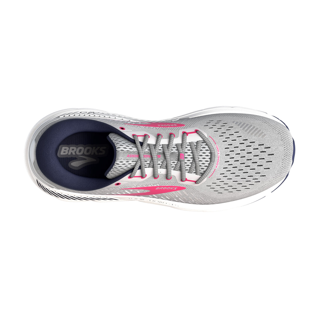 Women's Brooks Addiction GTS 15 Color: Oyster/Peacoat/Rose (EXTRA WIDE WIDTH)
