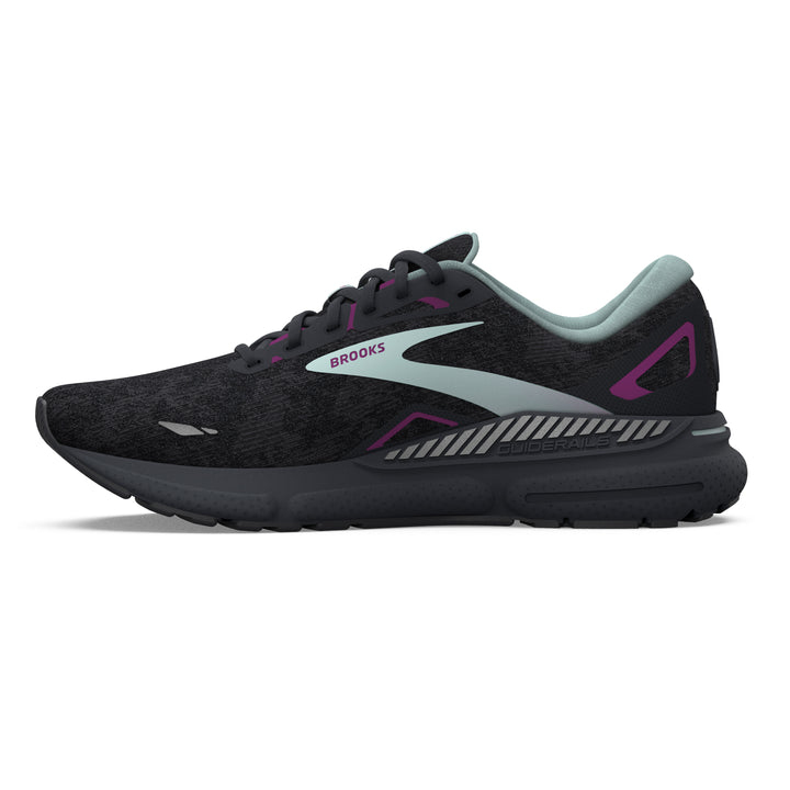 Women's Brooks Adrenaline GTS 23 Color: Black/Light Blue/Purple