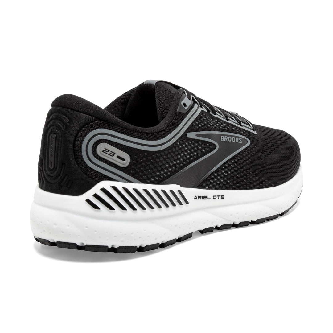 Women's Brooks Ariel GTS 23 Color: Black / Grey/ White (EXTRA WIDE WIDTH) 3