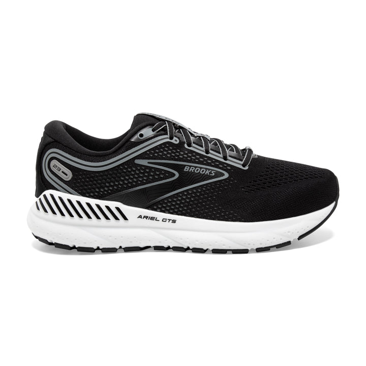 Women's Brooks Ariel GTS 23 Color: Black / Grey/ White (EXTRA WIDE WIDTH) 2