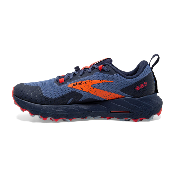 Women's Brooks Cascadia 17 GTX Color: Navy/Bittersweet/Peacoat