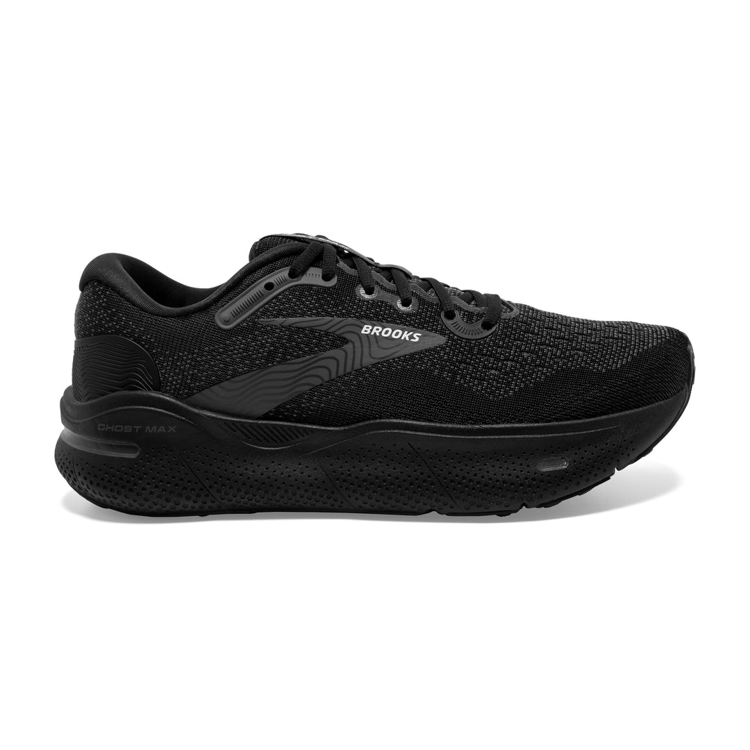 Women's Brooks Ghost Max Color: Black/ Black/ Ebony