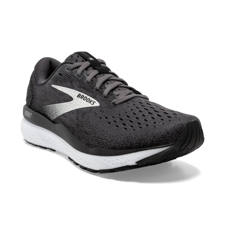 Women's Brooks Ghost 16 Color: Black / Grey / White (WIDE WIDTH) 1