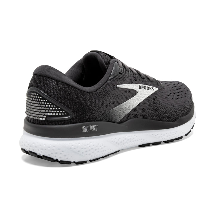 Women's Brooks Ghost 16 Color: Black / Grey / White (WIDE WIDTH) 3