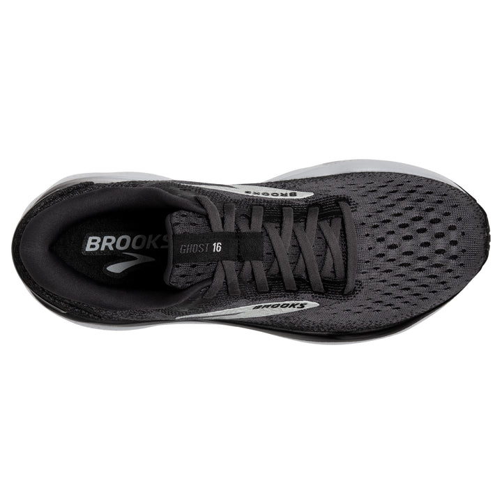 Women's Brooks Ghost 16 Color: Black / Grey / White (WIDE WIDTH) 5