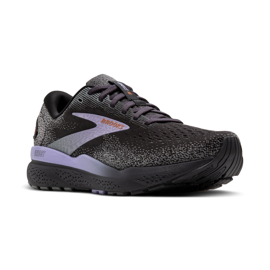 Women's Brooks Ghost 16 Color: Ebony/Lavender/Copper 1