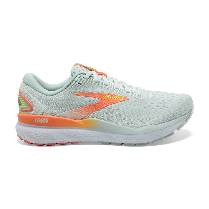 Women's Brooks Ghost 16 Color: Skylight / Coconut / Sunset 2