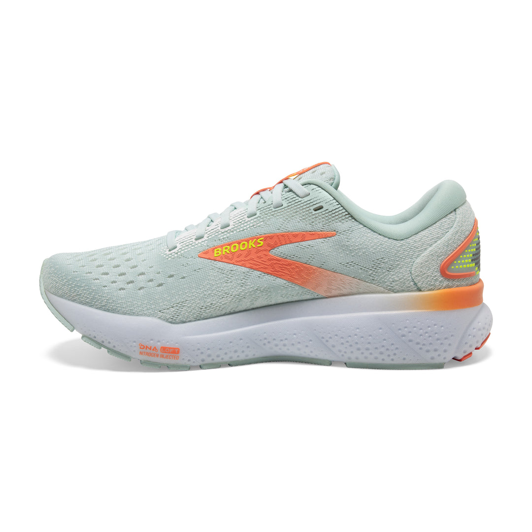 Women's Brooks Ghost 16 Color: Skylight / Coconut / Sunset 4