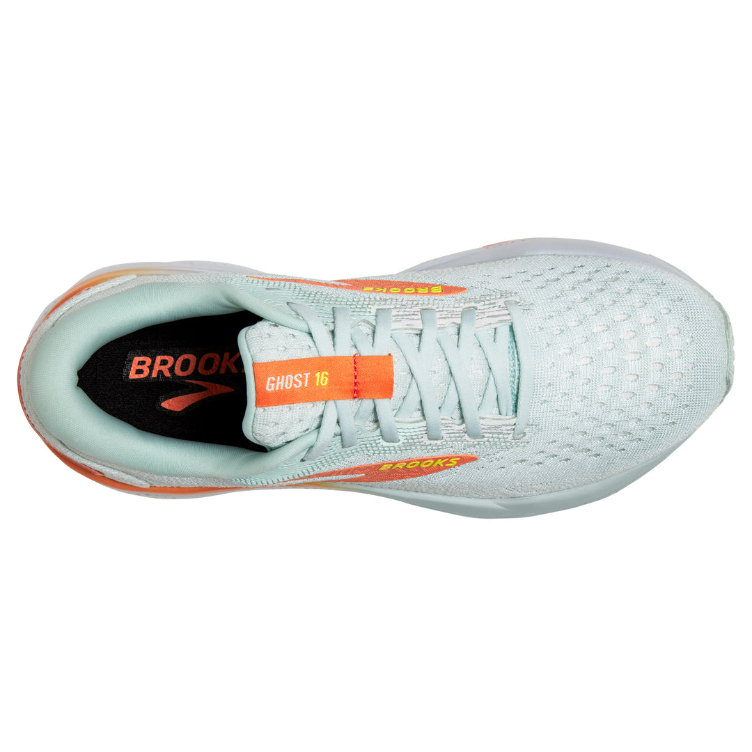 Women's Brooks Ghost 16 Color: Skylight / Coconut / Sunset 5