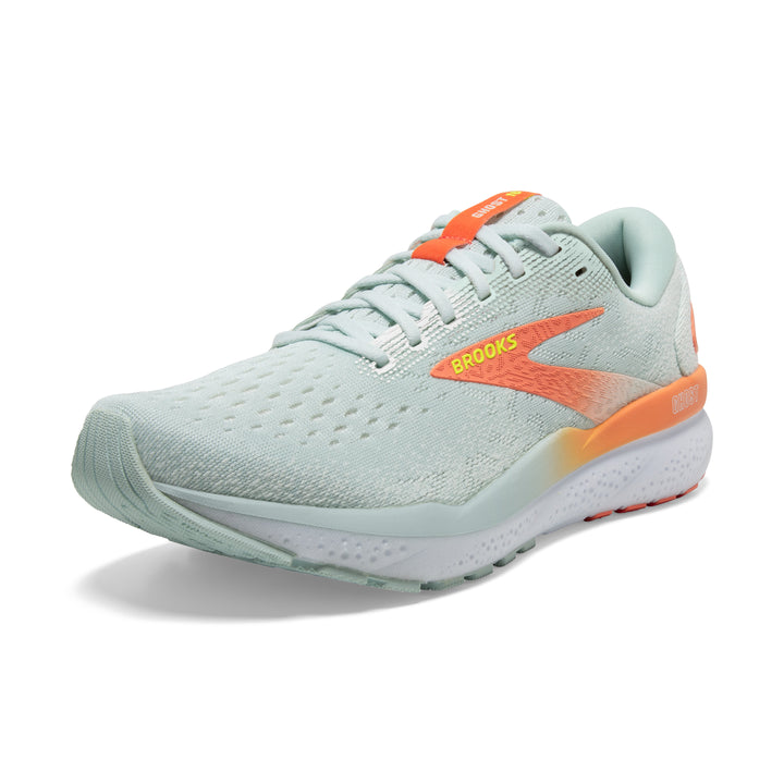 Women's Brooks Ghost 16 Color: Skylight / Coconut / Sunset 7