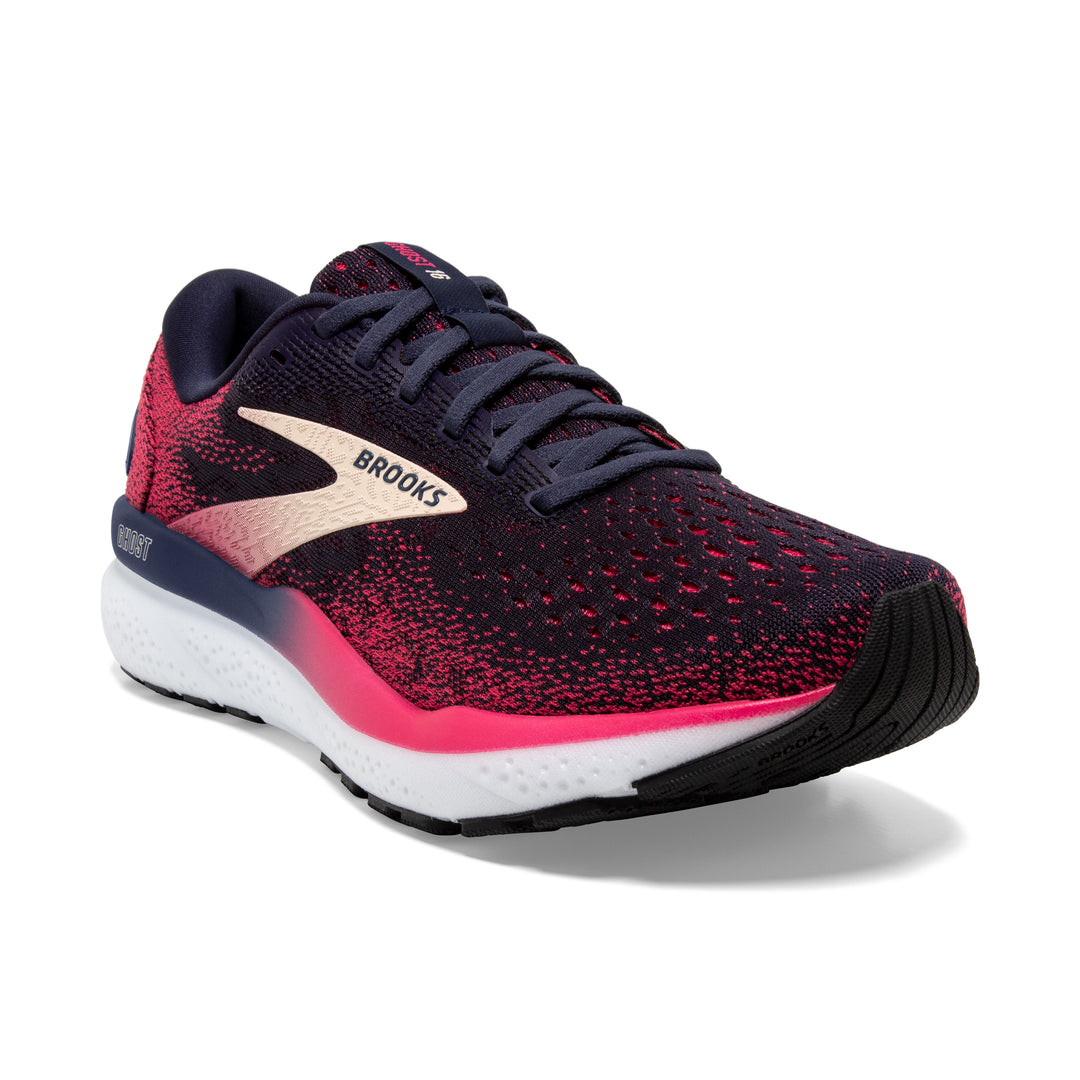 Women's Brooks Ghost 16 Color: Peacaot / Rasberry / Apricot (NARROW WIDTH) 1