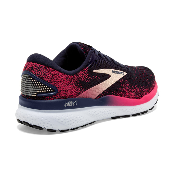 Women's Brooks Ghost 16 Color: Peacaot / Rasberry / Apricot (NARROW WIDTH) 3