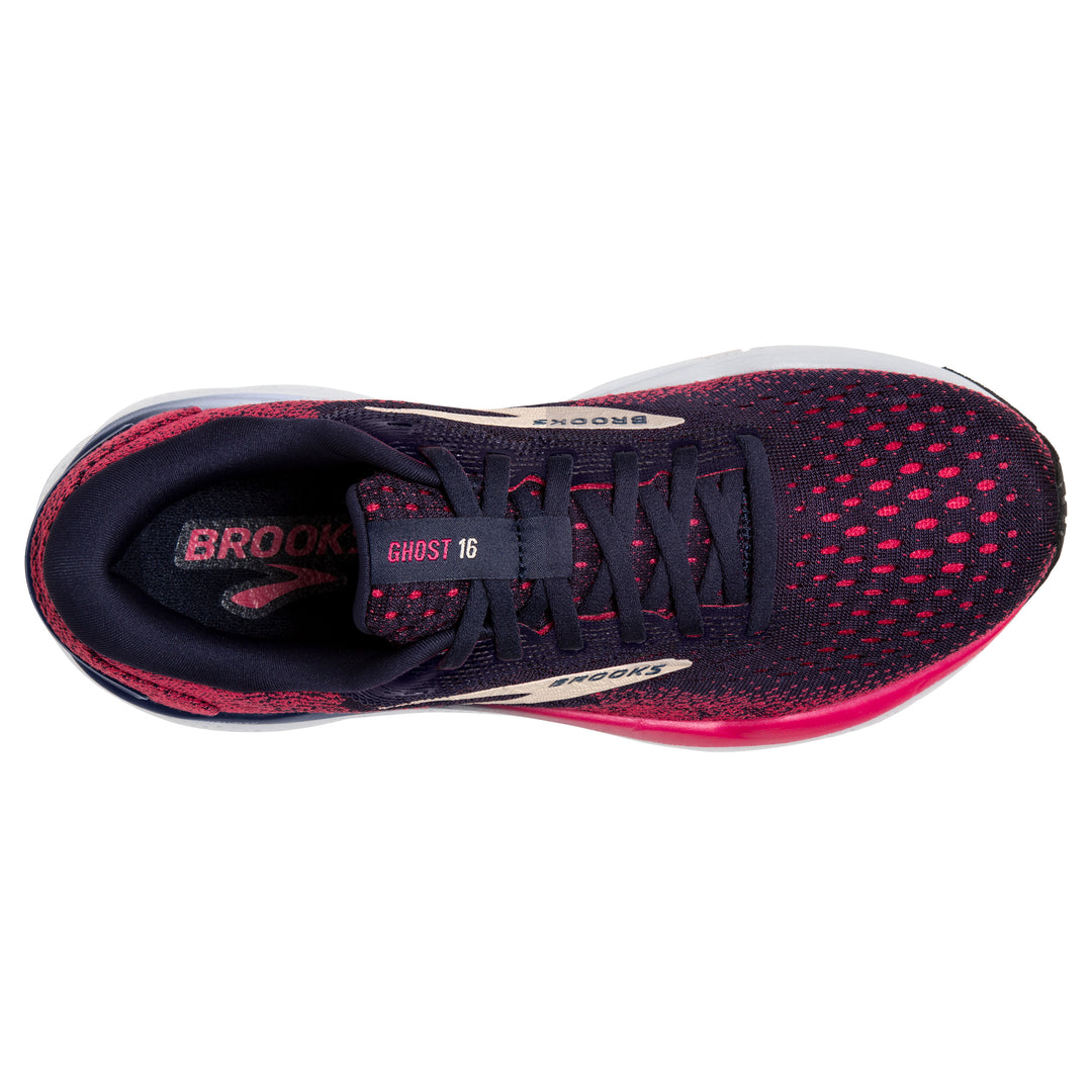 Women's Brooks Ghost 16 Color: Peacaot / Rasberry / Apricot (NARROW WIDTH) 5