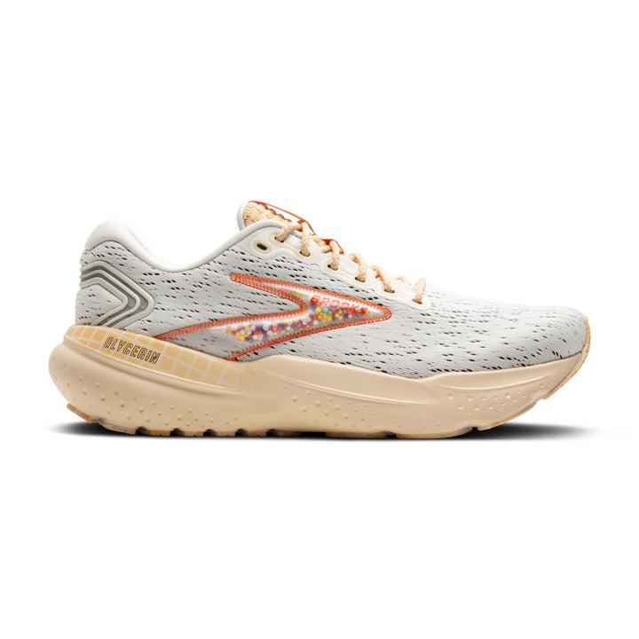 Women's Brooks Glycerin 21 Color: Snow/Dawn/Straw 2