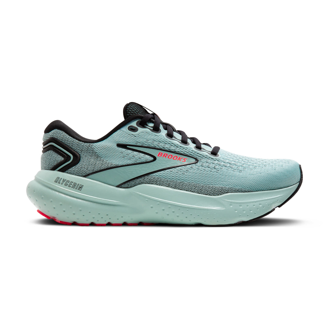 Women's Brooks Glycerin 21 Color: Cloud/Black/Pink 2