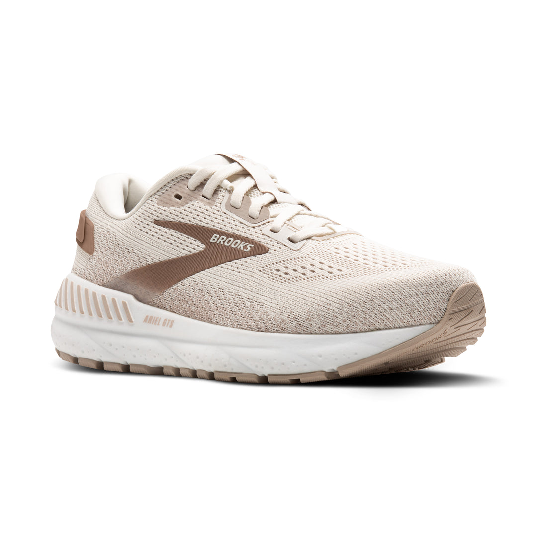 Women's Brooks Ariel GTS 24 Color: Coconut/Portabella (WIDE WIDTH) 1