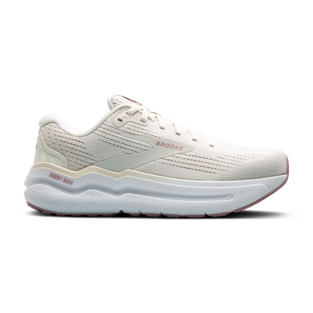 Women's Brooks Ghost Max 2 Color: Coconut Milk/Gray/Zephyr (EXTRA WIDE WIDTH) 2